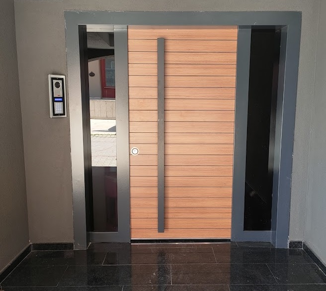 Antrasit gri otel Kompozit kapı D-534