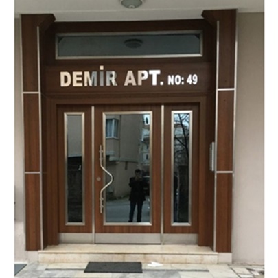 Bergama model Bina Kapısı, üç kanatlı model, D-525