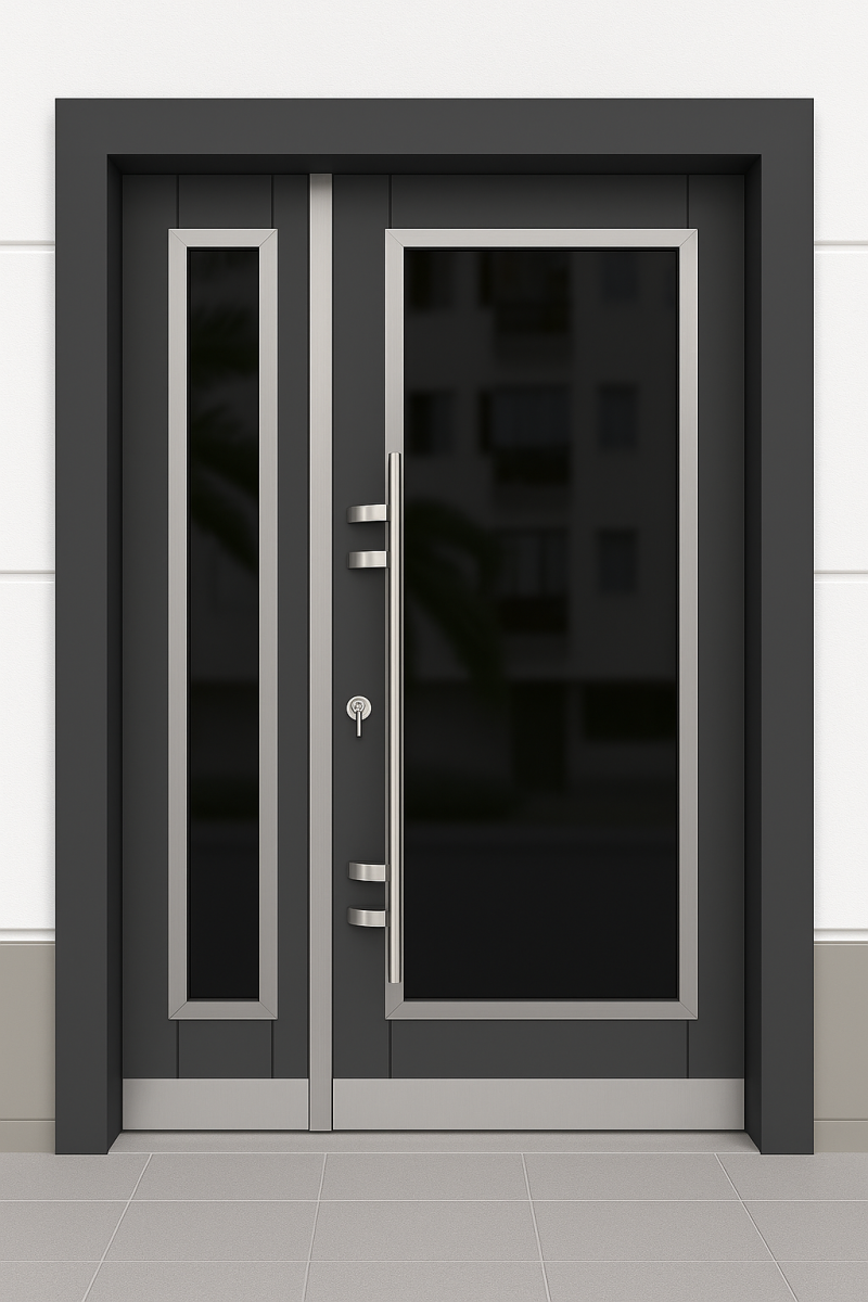 Kompakt laminant kapıları, kapı aksesuarları D-506