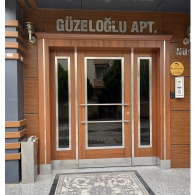 Muğla apartman kapısı